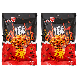 八婆 麻辣花生 140g, 獨立包裝, 香辣口味, 佐茶伴酒, 2包