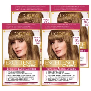 巴黎萊雅優媚霜三重護髮染髮霜 8g 蜜茶棕 居家染髮首選 輕鬆擁有亮麗髮色, 4件