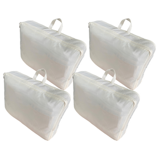 戀家小舖 羽絨壓縮收納袋 中(40 x 30 x 12cm), 米色, 4個