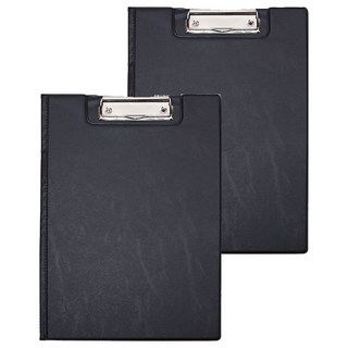 Lan CHYn 連勤牌文具 PVC 丹麥夾 LC-2001 K, 黑色, 2本