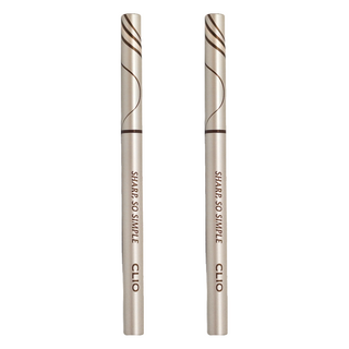 CLIO 珂莉奧 超流線防水抗暈眼線膠筆 0.14g, 005 ASH BROWN, 2支