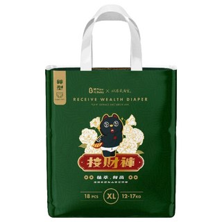 波比 PureBaby 植萃抑菌接財褲 褲型 12~17kg, XL, 18片