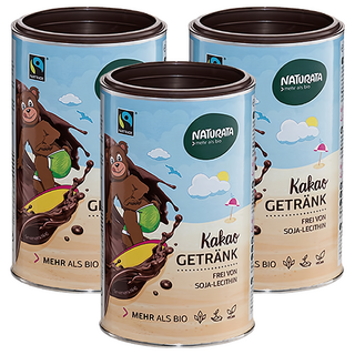 Naturata 生機 即溶巧克力粉, 350g, 1入, 3罐