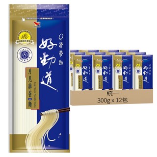 統一 好勁道 月見雞蛋風味麵, 300g, 12包