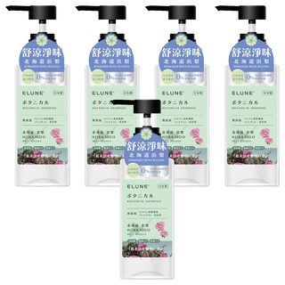 ELUNE 伊露恩 日本國產植物菁萃洗髮精 北海道濱梨, 500ml, 5瓶