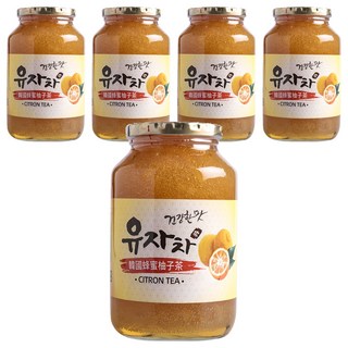 韓國蜂蜜柚子茶, 1kg, 1罐, 5罐