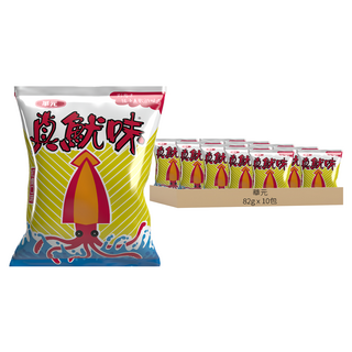 華元 真魷味 紅燒口味, 82g, 10包