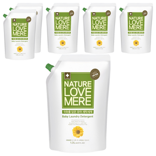 NATURE LOVE MERE 林貝兒潔淨洗衣精, 1.3L, 6包