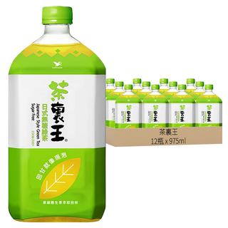 茶裏王 日式無糖綠茶 單細胞生茶萃取技術 綠茶鮮爽回甘 清爽解膩 975ml, 12瓶