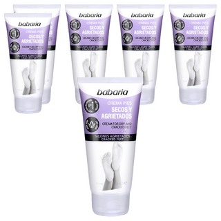 babaria 足部乾燥龜裂護理霜, 尿素配方 舒緩乾燥和敏感肌膚, 軟化角質 深層滲透 有效滋潤, 修護龜裂腳跟, 150ml, 1條, 6件