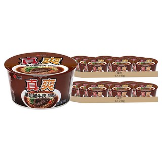 維力 真爽 黑胡椒牛肉麵, 18入