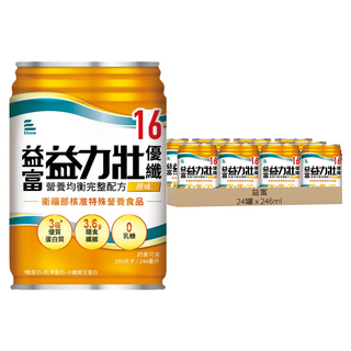 益富 優纖16營養均衡完整配方 原味, 246ml, 24罐