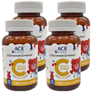 ACE SCIENCE 西印度櫻桃C軟糖, 168g, 4罐