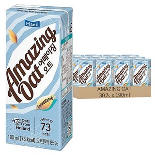 Maeil AMAZING OAT 燕麥奶, 無糖, 芬蘭燕麥, 190mL, 30入