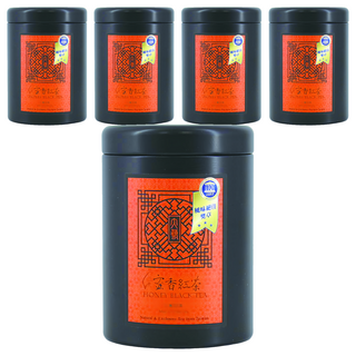 大藝好茶 頂級蜜香紅茶, 天然風味, 蜜甘柔順、紅寶石色茶湯, 完全發酵, 20g x 1罐, 5罐