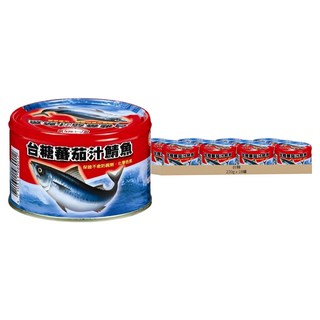 台糖 蕃茄汁鯖魚紅罐, 保證不添加防腐劑, 220g, 18罐