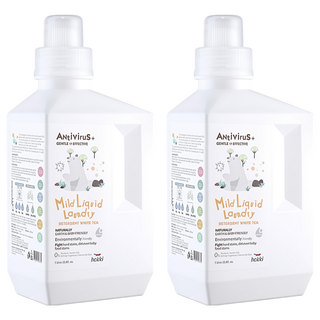 hokki 小怪獸 清除新冠/腸病毒洗衣精 溫和白茶, 2瓶, 1L