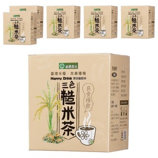 蔴鑽農坊 黑琵三色糙米茶, 6個, 13g, 10個裝