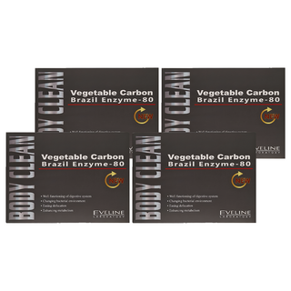 EVELINE 久司道夫 Body clean 清暢強效版膠囊 含80種蔬果酵素, 542mg, 30顆, 4盒