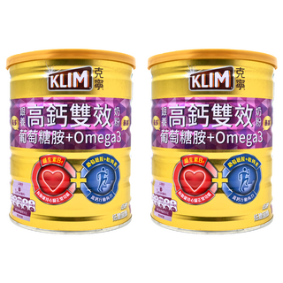 KLIM 克寧 銀養高鈣雙效奶粉 葡萄糖胺+Omega3, 750g, 2罐