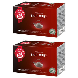 TEEKANNE 恬康樂 Premium Earl Grey 伯爵紅茶, 2個, 2g, 20個裝