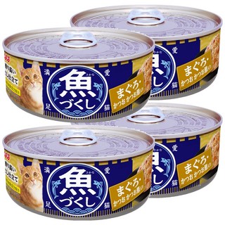 INABA 魚盛貓罐頭，鮪魚口味, 鮪魚 + 鰹魚 + 柴魚片, 60g, 4罐