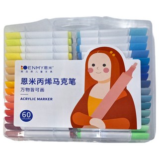 ENMy 恩米 丙烯麥克筆 60色, 1盒
