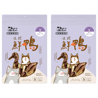 貝斯寵物食品 鴨肉脆脆一口酥 50g 國產鮮鴨 酥脆香氣 犬貓適用, 2包