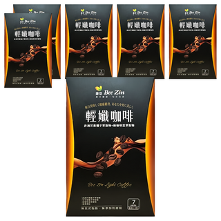 Bee Zin 康萃 美活非洲芒果咖啡 含非洲芒果種子萃取+綠咖啡豆萃取物, 12g, 7包, 6盒