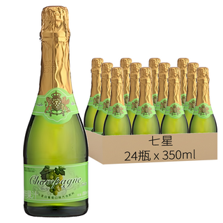 七星 白葡萄氣泡飲料, 350ml, 24瓶
