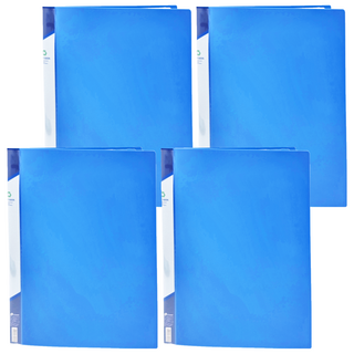 SUANDER 雙德文具 A4資料簿, 藍色, 4本