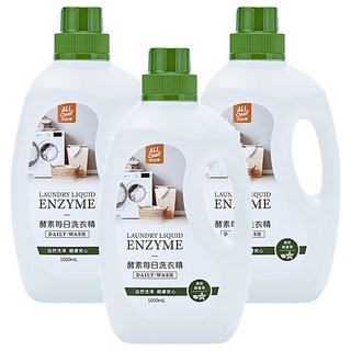 多益得 ALL Clean 酵素每日洗衣精 茉莉與香草 天然無添加, 1L, 3瓶