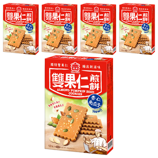 義美 煎餅 杏仁南瓜子 量販, 240g, 5盒