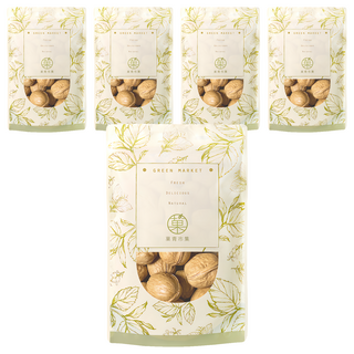 GreenMarket 菓青市集 椒香手撥紙皮核桃 300g x 5包 健康美味零食
