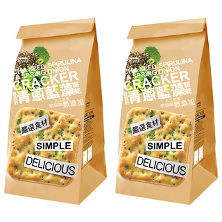 SUN FRIEND 奇亞籽青蔥藍藻餅乾, 180g, 2個