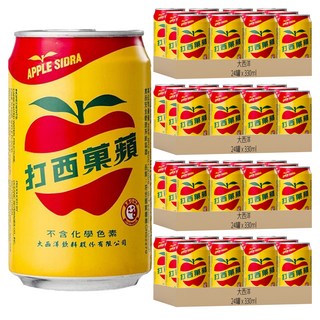 大西洋 蘋果西打, 330ml, 96罐