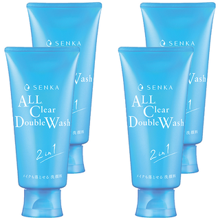 SENKA 專科 超微米洗卸兩用潔淨乳, 120g, 4條