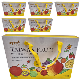 吃果籽 果真幸福果凍布丁禮盒，含芒果和荔枝口味，6入, 780g, 6盒