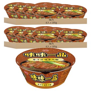 味丹 味味一品 原汁珍味牛肉麵 185g, 16入