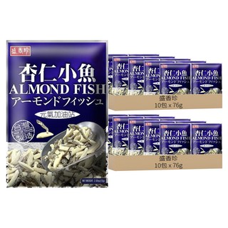 盛香珍 杏仁小魚, 76g, 20包