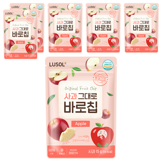 LUSOL 果乾 蘋果 6個月以上, 15g, 6包