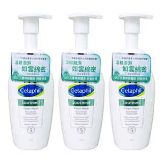 Cetaphil 舒特膚 舒新洗面泡泡, 溫和泡泡, 如雲綿密, 三重神經醯胺舒緩修復, 200ml, 3瓶