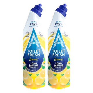 Astonish 免刷洗馬桶清潔劑 檸檬黃, 750ml, 2瓶