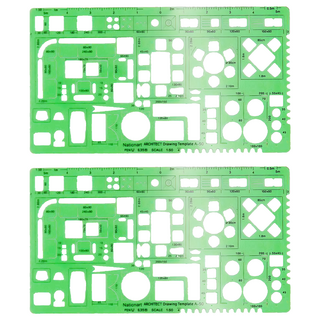 Nationart A50 傢俱板 1:50, 綠色, 2個