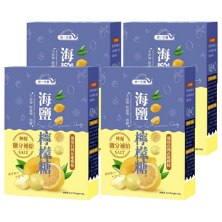 統一生機 海鹽檸檬糖, 60g, 4個