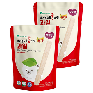 DDODDOmam 聰明媽媽 如意金箍米棒 8個月以上適用, 五穀水果, 30g, 2包