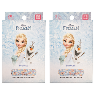 旺達 康膚寶 醫療用黏性膠帶及黏性繃帶 FZ-LQ01 冰雪奇緣, 20片, 2盒