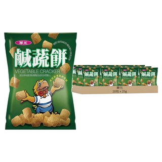 華元 鹹蔬餅, 25g, 20包