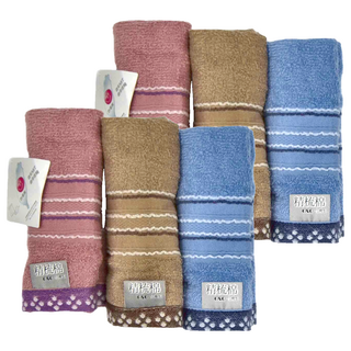 ONE&ONE 慶峯棉業 台灣製精梳棉緞檔毛巾 33 x 74cm 3條, 2組