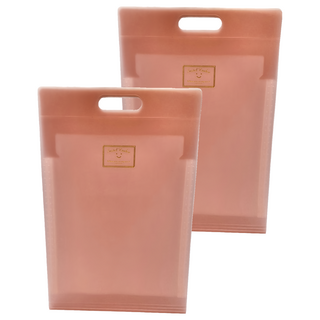 CCHING 青青文具 簡約手提A4直式風琴夾 簡單生活, 2本, 粉色